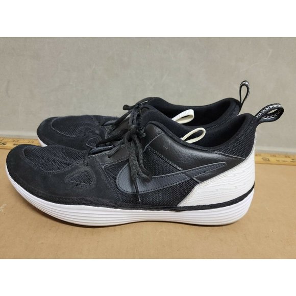 Nike Mens Solarsoft Run 631409-001 Black Running Shoes Sneakers Sz 10 Used - Picture 3 of 10